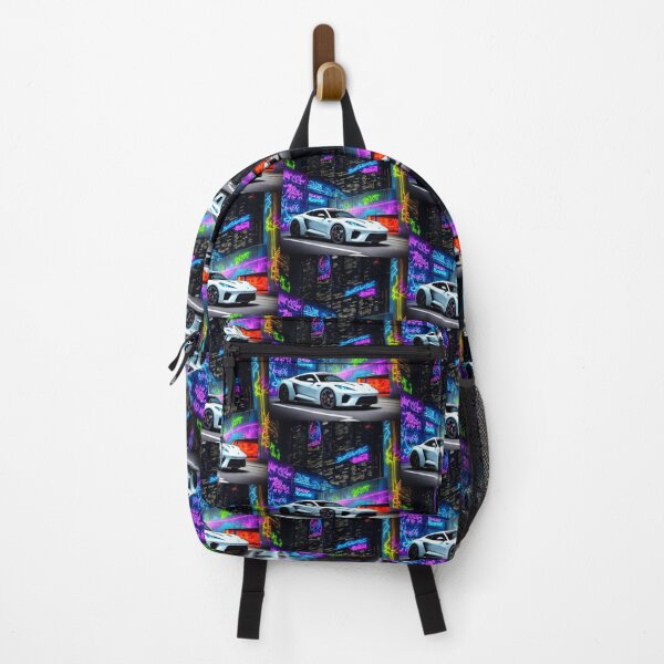 Item preview, Futuristic Sports car/Racing car in Modern city of the future with Graffiti. Digital Art by BLACK DRAGON DIGITAL designed and sold by Grin.