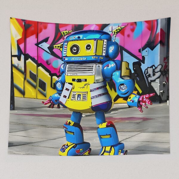 Item preview,  A lovely robot | graffiti aesthetic  designed and sold by spinolator.