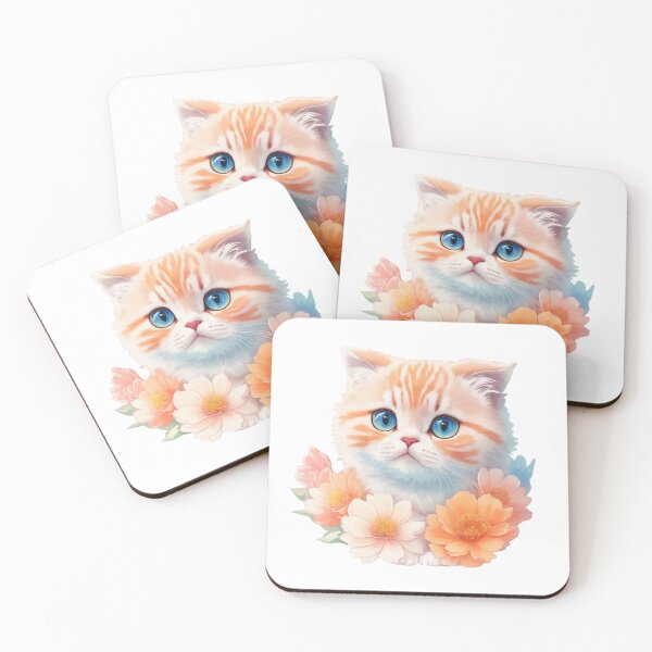 Item preview, Dreamy Foldscape: Scottish Fold's Vintage Floral Wonderland designed and sold by VIBRANZIO.