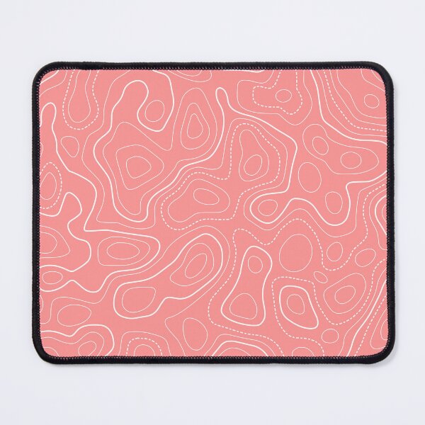 Item preview, Topography Pattern. Peach Pink and White color designed and sold by Aetherier.