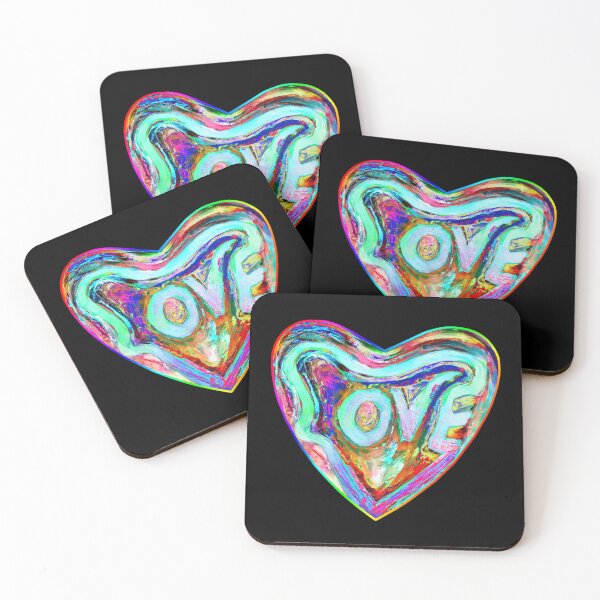 Item preview, Psychedelic Pride Rainbow Love Heart designed and sold by Deborah Camp.