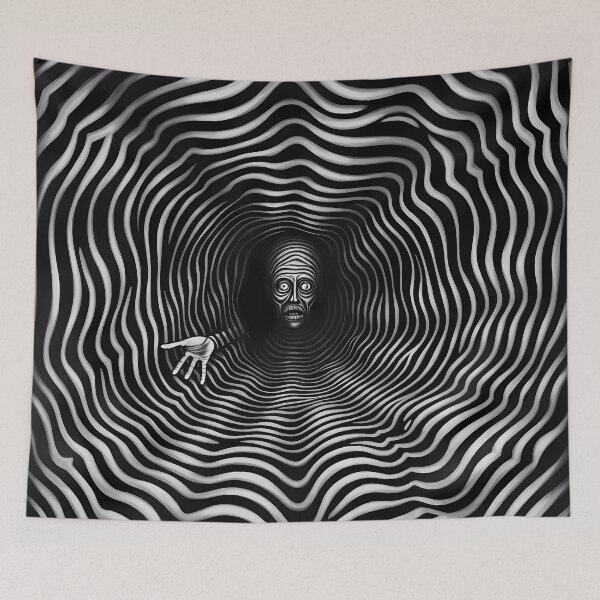 Item preview, Scary Graphic Op Art Style designed and sold by MTJ-Mushrooms.