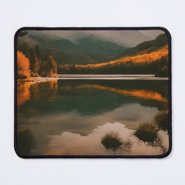 Item preview, Paisaje del lago del bosque vintage designed and sold by JacobVisuals.