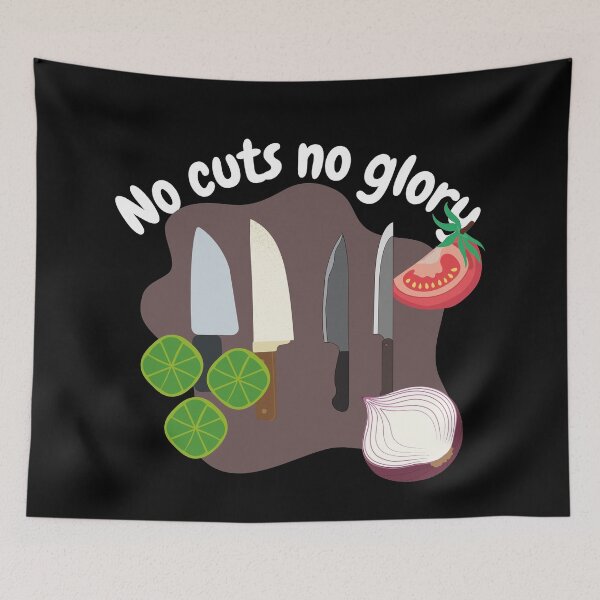 Item preview, No cuts, no glory, funny cooking designed and sold by NoetherSym.