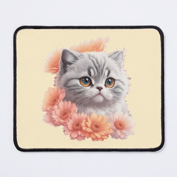 Item preview, Enchanted Delight: Scottish Fold's Vintage Florals and Whisker Magic designed and sold by VIBRANZIO.