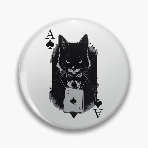 Item preview, Bluffing Cat Black Ace of Clubs Cool designed and sold by Hic21.