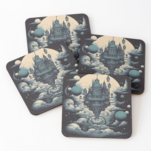 Item preview, Floating House In The Night Sky designed and sold by Obsidian Ink by Wilshire.
