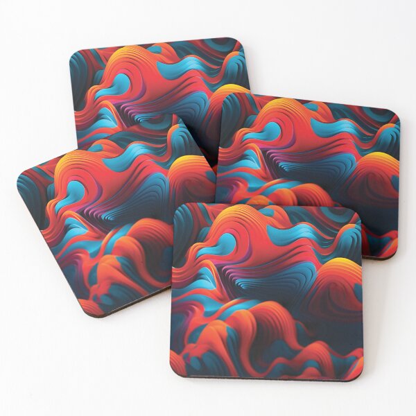 Item preview, Abstract Colorful 3D Shapes designed and sold by AdrianGrosu.