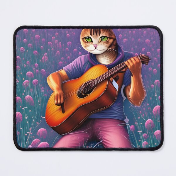 Item preview, Cat with with guitar designed and sold by simaso.