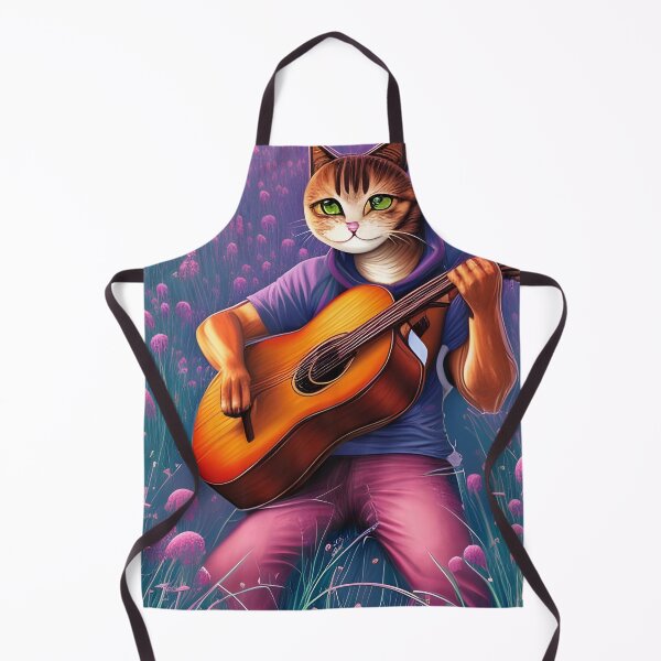 Item preview, Cat with with guitar designed and sold by simaso.