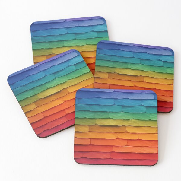Item preview, LGBT Pride Rainbow Brick Wall - Colorful and Eye-Catching Design designed and sold by SweetWhiskers.