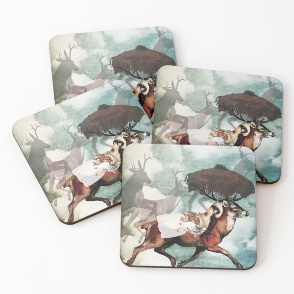Artikelvorschau, A dream of a journey with deers entworfen und verkauft von Design4uStudio.