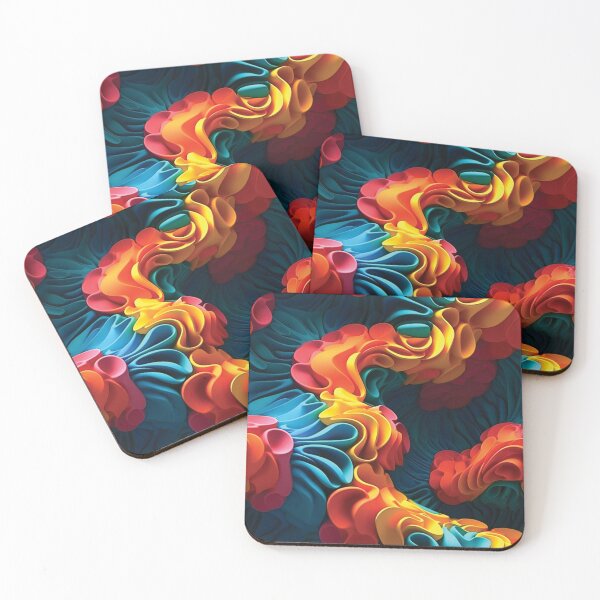 Item preview, Abstract Colorful 3D Shapes designed and sold by AdrianGrosu.