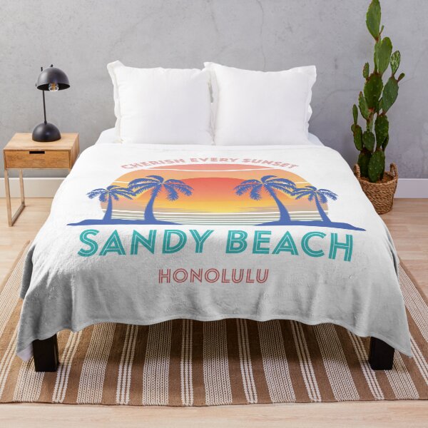 Artikelvorschau, Retro Sandy Beach - Cherish Every Sunset entworfen und verkauft von Whimsical Thinker.