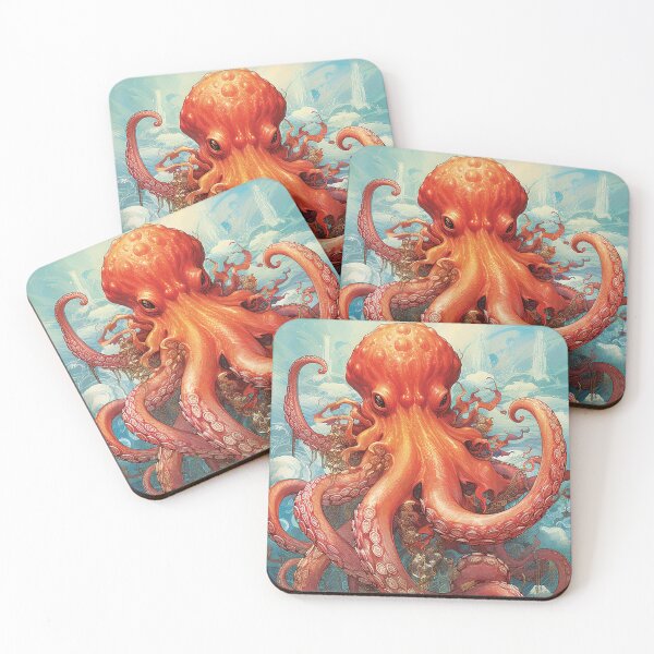 Item preview, Octopus // Illustration designed and sold by KalicoDesignUS.