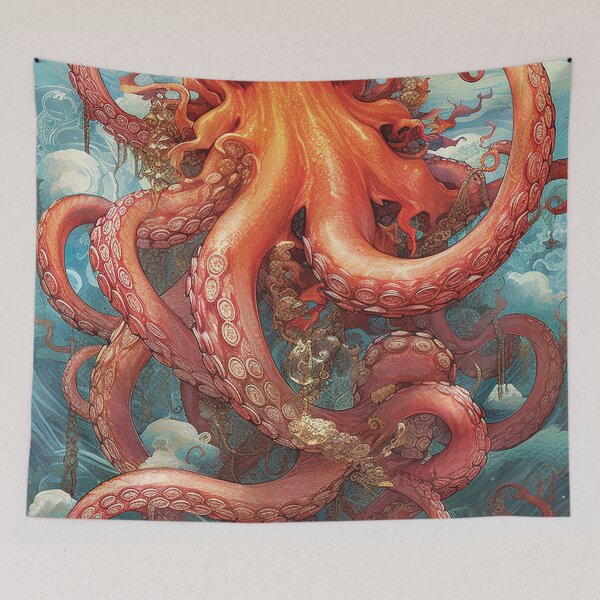 Item preview, Octopus // Illustration designed and sold by KalicoDesignUS.