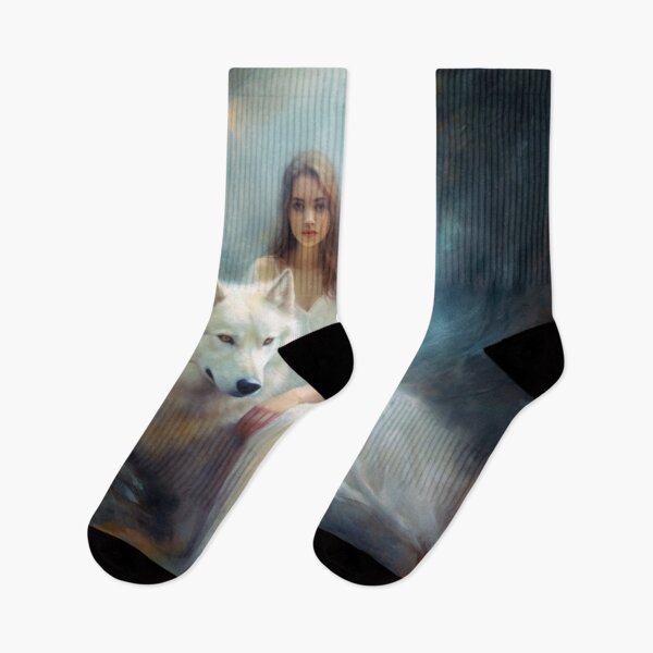 Item preview, Woman and Wolf 3 designed and sold by Dawn van Doorn.