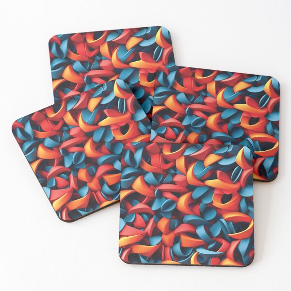 Item preview, Abstract Colorful 3D Shapes designed and sold by AdrianGrosu.