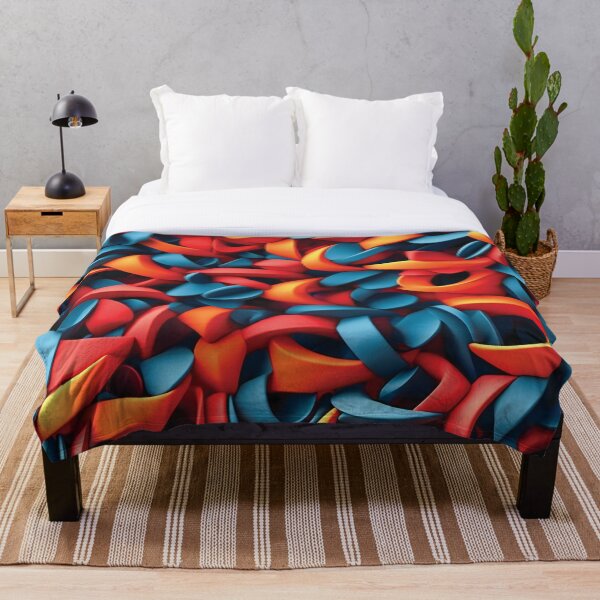 Aperçu de l'œuvre Abstract Colorful 3D Shapes créée et vendue par AdrianGrosu.