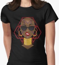Dora Milaje: Move,or You Will Be Moved (version 1) Women's Fitted T-Shirt
