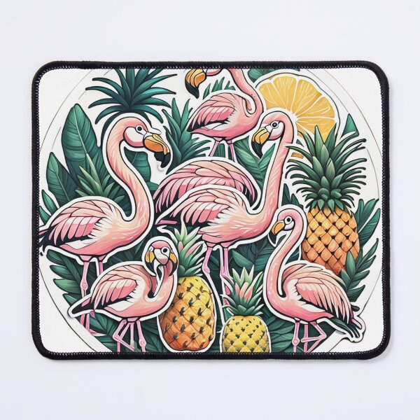 Item preview, summer patterns with flamingos and pineapples,  designed and sold by SplendidStyles.