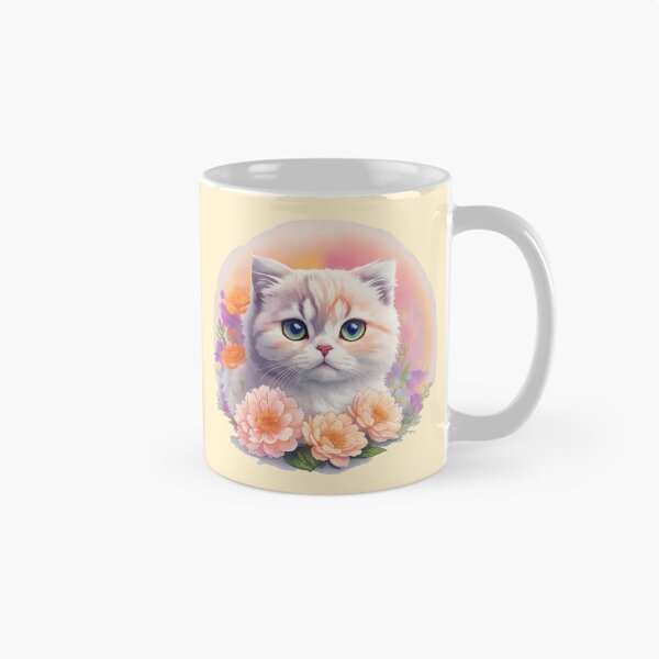 Item preview, Mesmerizing Flora: Scottish Fold's Grace and Beauty Bloom in Fantasy designed and sold by VIBRANZIO.