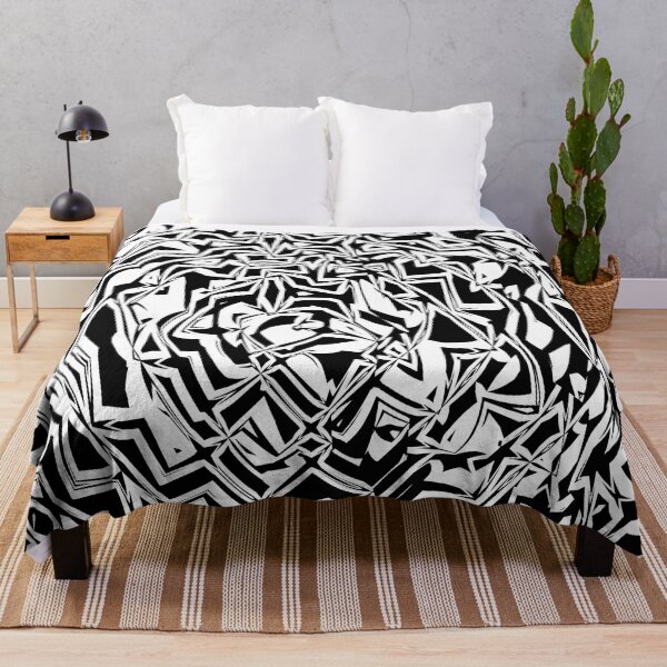 Artikelvorschau, Abstract Modern Lattice Pattern in Copper Black and White entworfen und verkauft von Trevor Hirst.