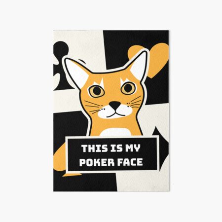 Poker Face Meme Art Board Print for Sale by Meme Economy