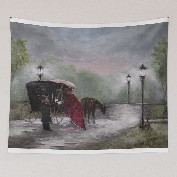 Item preview, Horse and Buggy- Western Oil Painting designed and sold by GalleryDigitals.