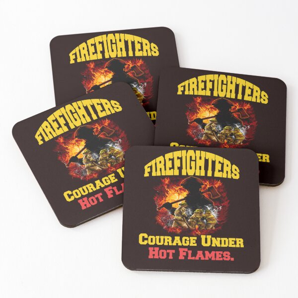 Item preview, Firefighter Fireman Firefighters Courage Under Hot Flames designed and sold by fantasticdesign.