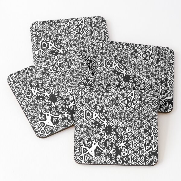 Item preview, Geometric Abstract Pattern in Black and White designed and sold by Trevor Hirst.