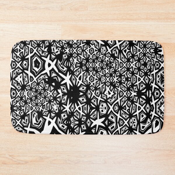Item preview, Geometric Abstract Pattern in Black and White designed and sold by Trevor Hirst.