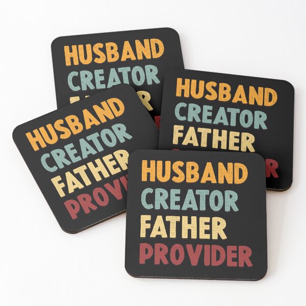 Item preview, Husband Creator Father Provider - Retro Text designed and sold by Whimsical  Thinker.