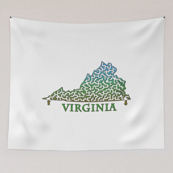 Item preview, State of Virginia Colorful Maze designed and sold by gorff.
