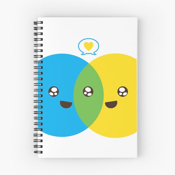 Item preview, Cute Colorful Valentines Day Venn Diagram designed and sold by magentasponge.