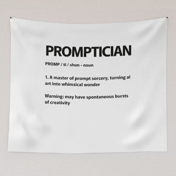 Item preview, Promptician Definition, Prompting Engineer, Prompt Writer designed and sold by Rroliver.