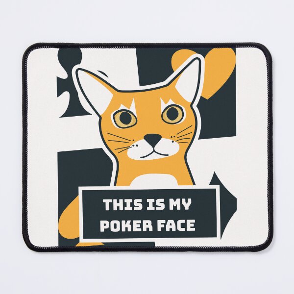 Item preview, Poker Face Cat - Funny Cute Vegas designed and sold by Hic21.