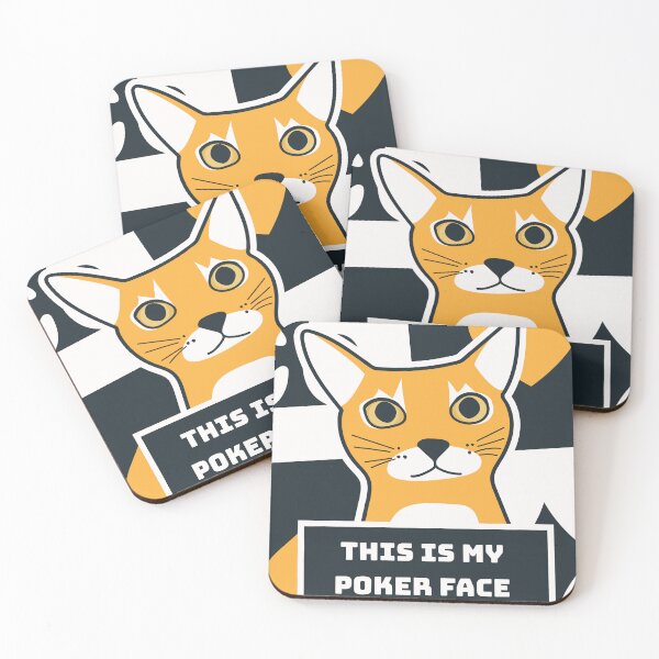 Item preview, Poker Face Cat - Funny Cute Vegas designed and sold by Hic21.
