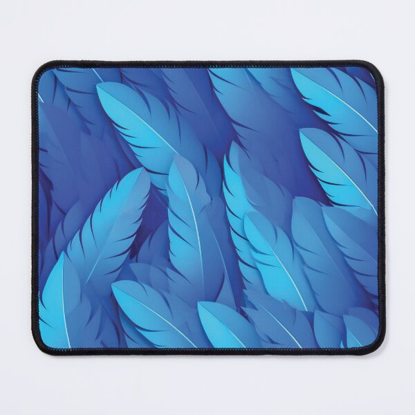 Item preview, Blue elegant feathers pattern designed and sold by AdrianGrosu.