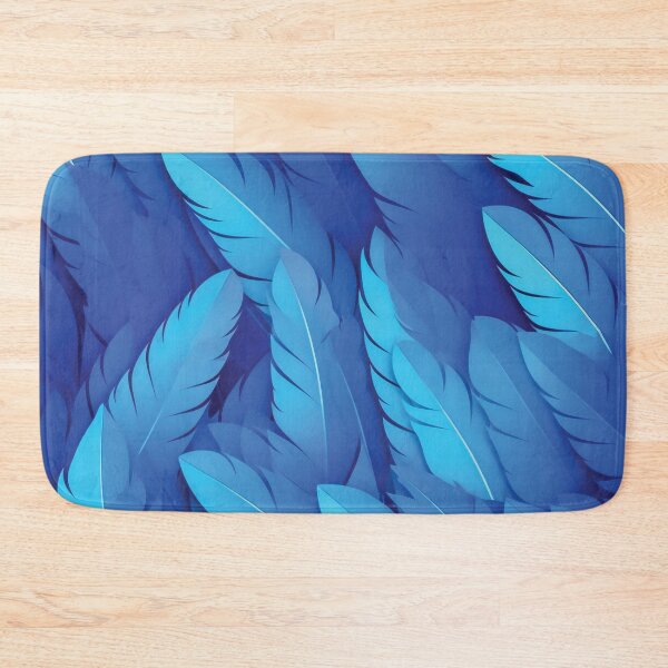 Item preview, Blue elegant feathers pattern designed and sold by AdrianGrosu.