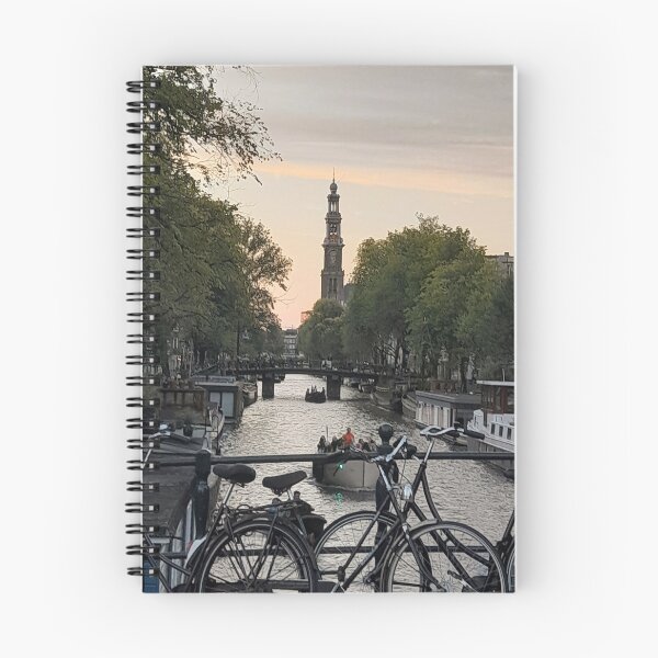 Item preview, Sunset over Amsterdam canals designed and sold by pfc-art.