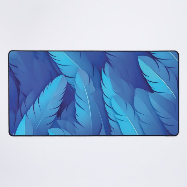 Item preview, Blue elegant feathers pattern designed and sold by AdrianGrosu.