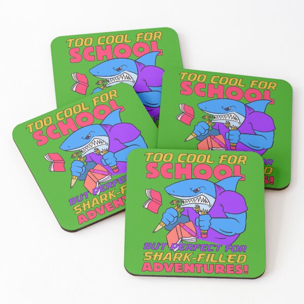 Item preview, School hater : Playful shark designed and sold by ImaginarStore.