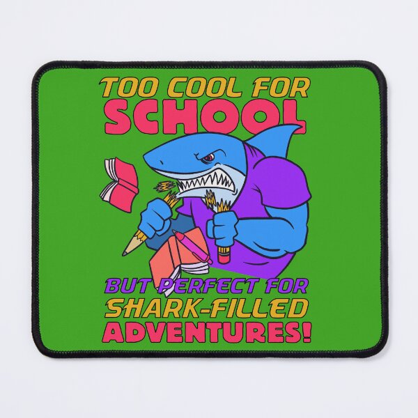 Item preview, School hater : Playful shark designed and sold by ImaginarStore.
