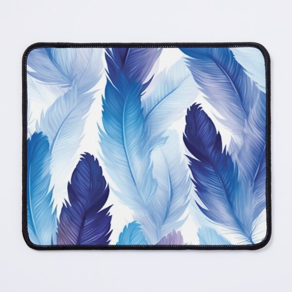 Item preview, Blue elegant feathers pattern designed and sold by AdrianGrosu.