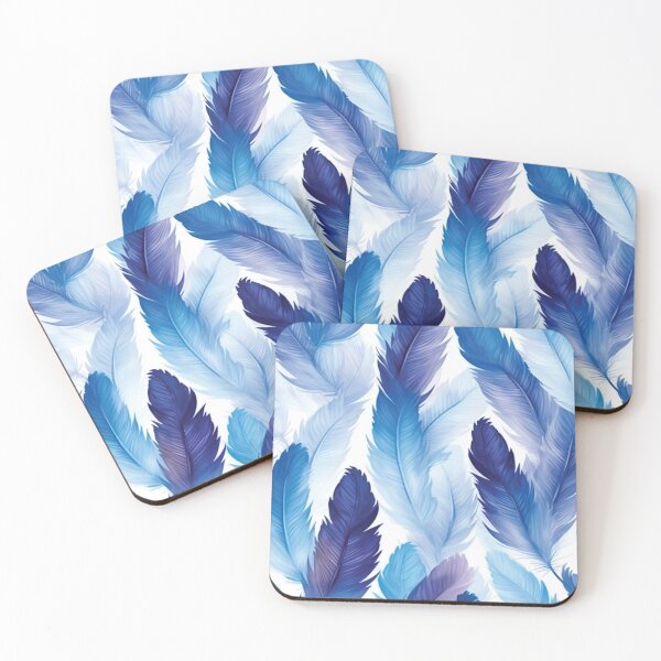 Artikelvorschau, Blue elegant feathers pattern entworfen und verkauft von AdrianGrosu.