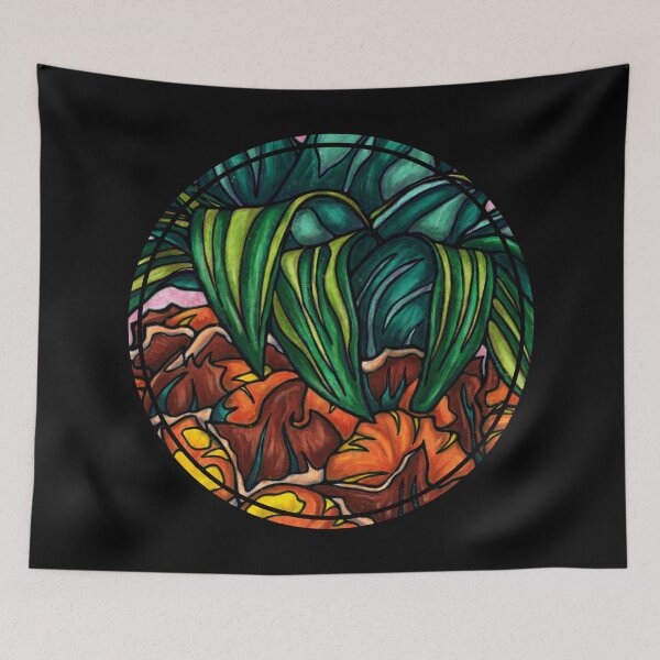 Item preview, Pineapple with bold colors, exotic summer fruit designed and sold by NadiaChevrel.