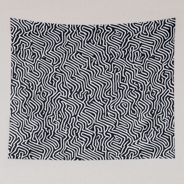 Item preview, Modern Abstract Pattern Black and White designed and sold by DesignCentrum.