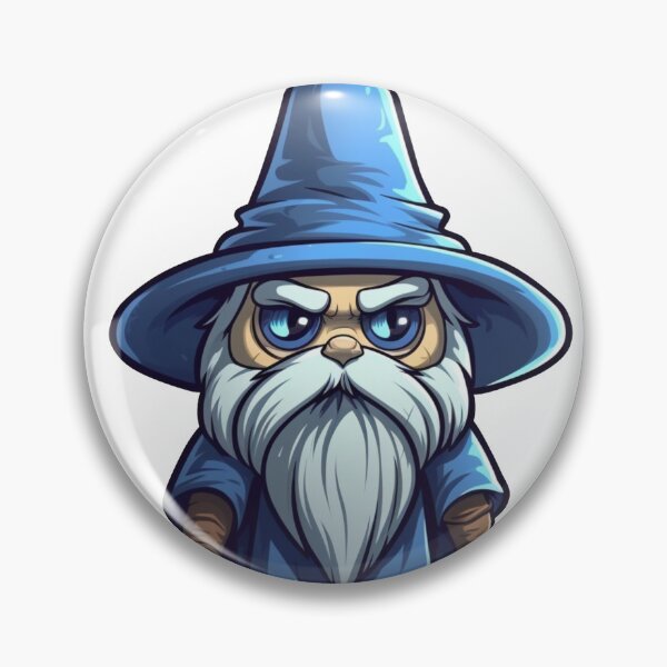 Item preview, angry little wizard sticker designed and sold by TellezStickers.