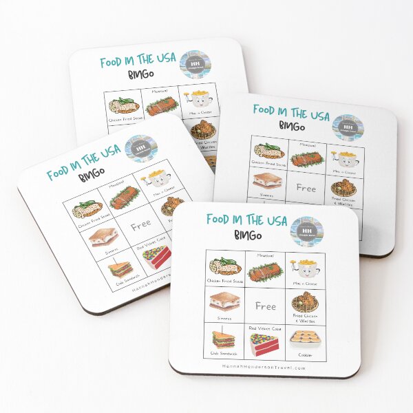 Item preview, Food Bingo Card - USA Food Bingo designed and sold by HHLifestyleTrav.